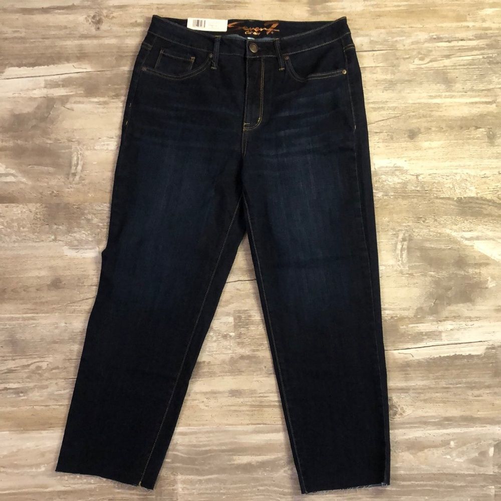 Seven7 Blue Jeans Tower Straight Crop Women’s Size 10 Leg